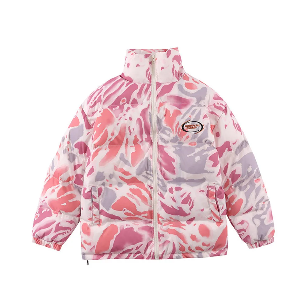 

Уличная одежда в стиле Харадзюку, пальто, куртка с хлопковой подкладкой, модные мужские куртки большого размера, винтажные женские зимние т...