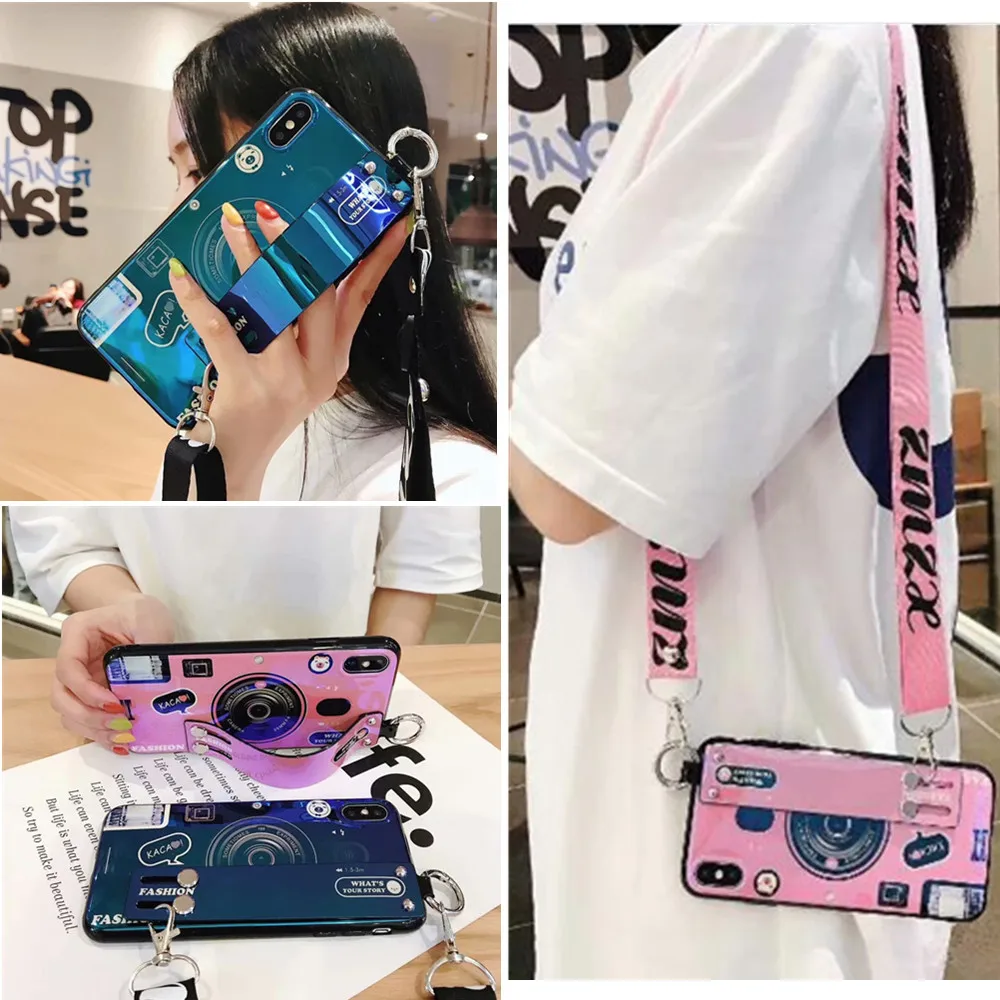 Чехол для xiaomi redmi 9T 9A 9C note 10s 10 8 8T 7 9s 9 K20 30 40 pro poco M3 X3 NFC 11 10T lite чехол с ремешком из