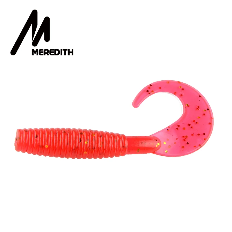 MEREDITH 20 шт./лот Мягкая приманка для рыбалки 50 мм 1,26 г Grub искусственные мягкие приманки Хищник снасти мягкие рыболовные черви воблеры