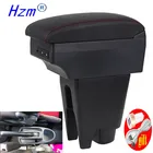 Подлокотник для Peugeot 107Citroen C1Toyota Aygo BJBYD F0, центральный подлокотник для интерьера автомобиля, светодиодный USB короб для хранения, украшение для тюнинга автомобиля