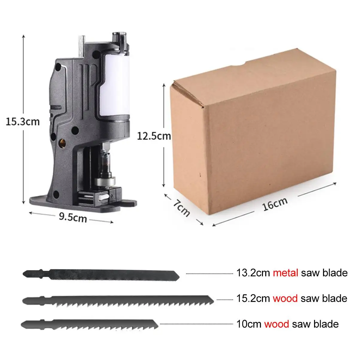 

Portable Reciprocating Saw Adapter Electric Drill Modified Electric Saw Power Tool Wood Cutter Machine Attachment Adapter