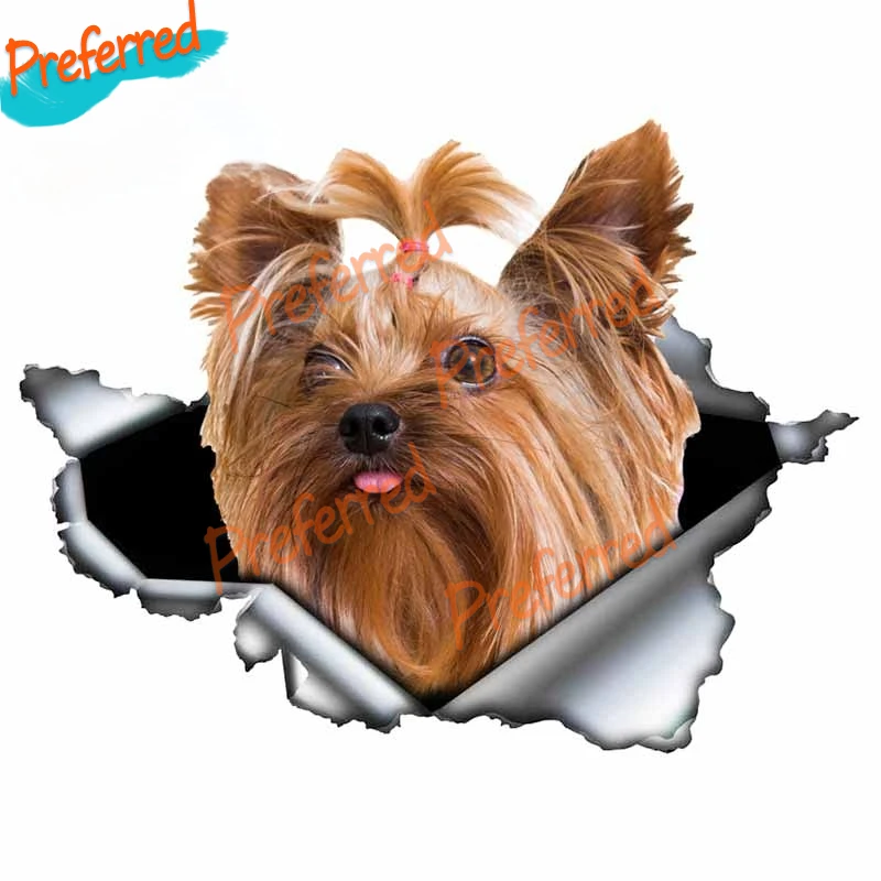 Металлическая наклейка с изображением животных из мультфильма йоркширского