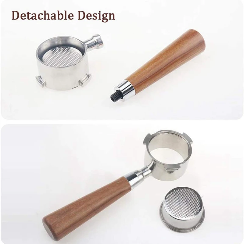 

Stainless Steel Coffee Machine Handle Bottomless Nude Bottomless Handle Suitable for Delong/Huijia/Bofu Coffee Handles