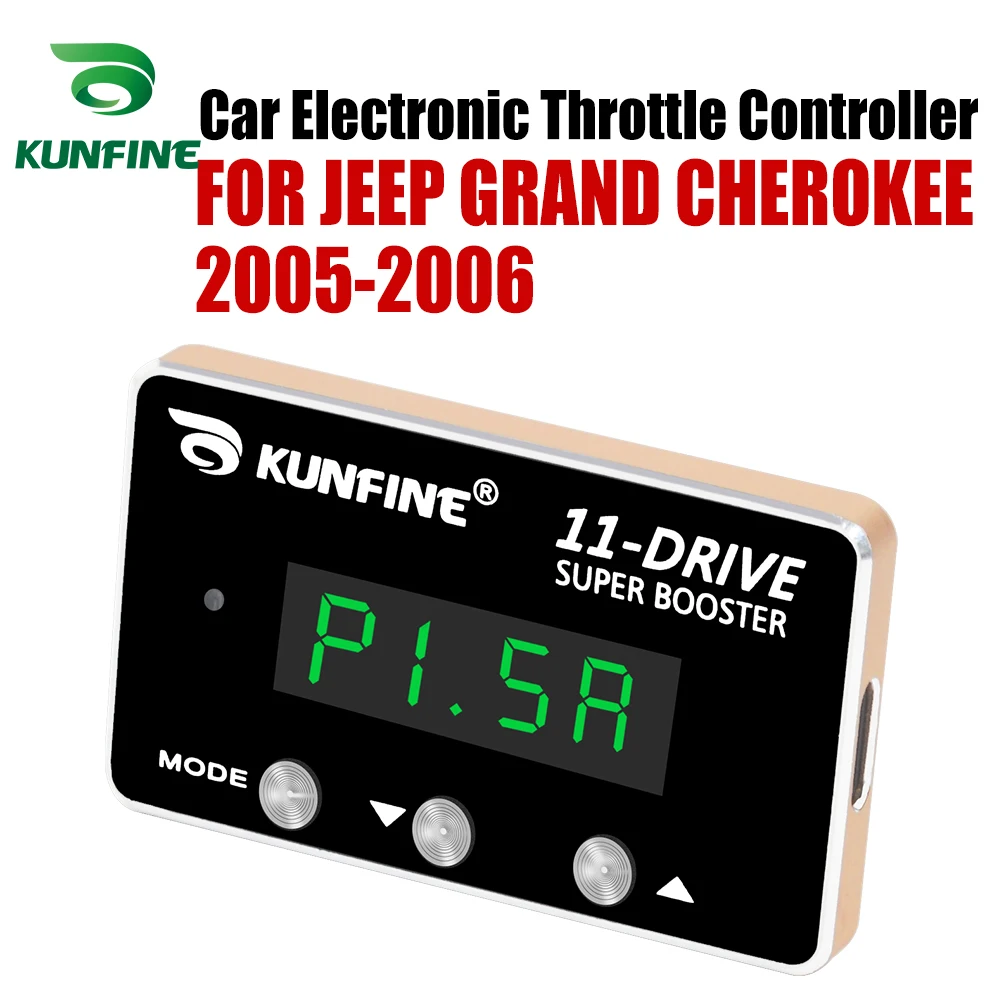 

KUNFINE Car Electronic Throttle Controller Racing Accelerator Potent Booster For JEEP GRAND CHEROKEE 2005-2006 Tuning Parts