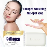 disaar natural collagen beauty handmade soap face cleanser face wash agents acne nourishing deep cleaning facial skin care