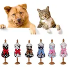 Летнее платье для собак, красивая юбка для кошек и принцесс, одежда с принтом, модное платье для домашних животных, одежда для кошек, юбка для собак, платье для щенков, одежда для домашних животных