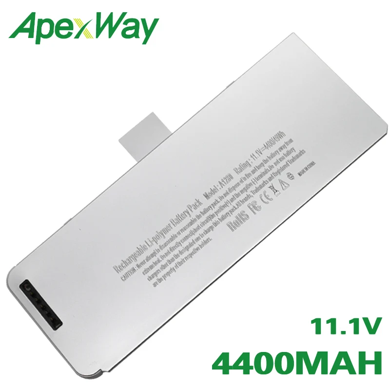 ApexWay 49Wh Аккумулятор для ноутбука Apple macbook a1278 a1280 для MacBook 1" серии(версия 2008