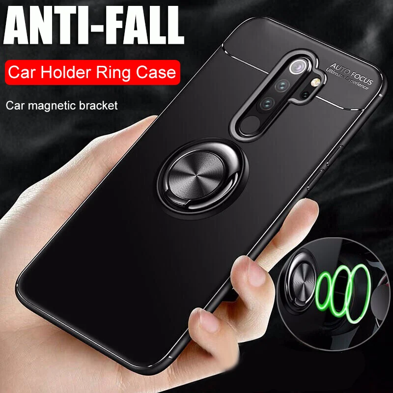 Роскошный мягкий бронированный чехол с кольцом для телефона Xiaomi Redmi 8 8A Note 7 6 Pro K20