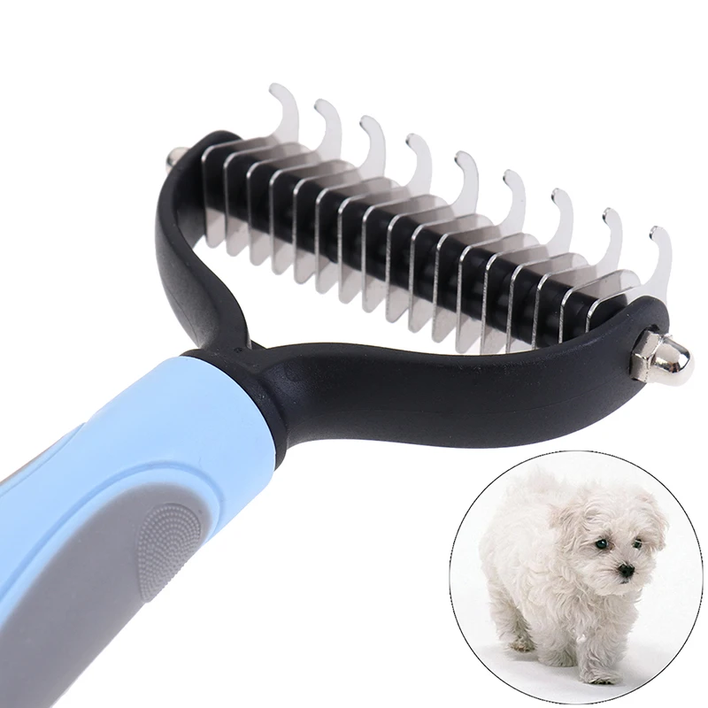 Расческа для кошек и собак двусторонняя из нержавеющей стали|Груминг| |