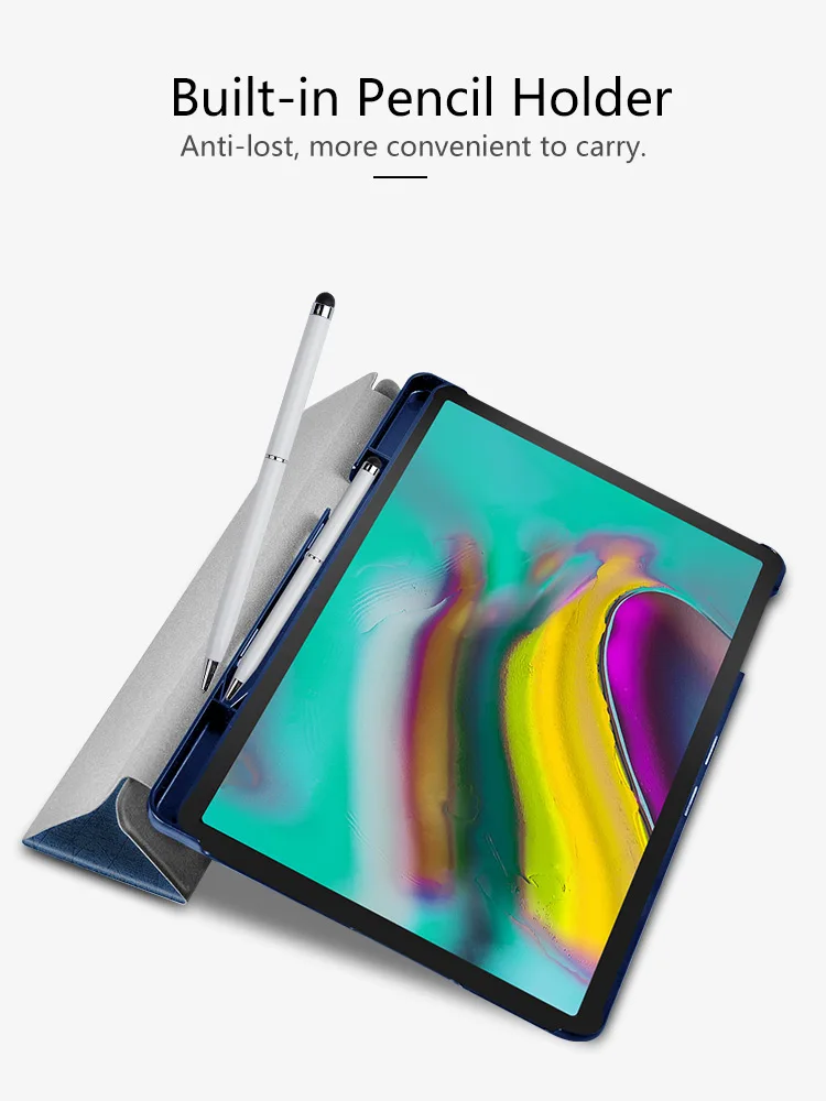 Чехол из ПУ кожи для samsung Galaxy Tab S5E T720 T725 10,5, роскошный защитный чехол для SM-T720 SM-T725+ подарки