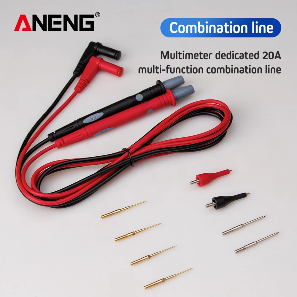 

Multimeter Needle Point Probe Set PT1010 1000V 20A Test Leads Pin Tip Wire Pen Cable Line for Digital Multimeterss Apr27