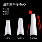 500 шт., трапециевидные накладные ногти, полностью Длинные