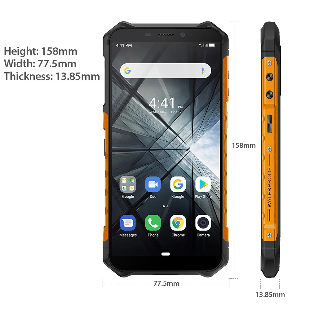 ulefone armor x3 ip68 rugged waterproof smartphone android 9 0 telephone superbattery cell phone 5 5 inch hd2gb 32gb phone free global shipping