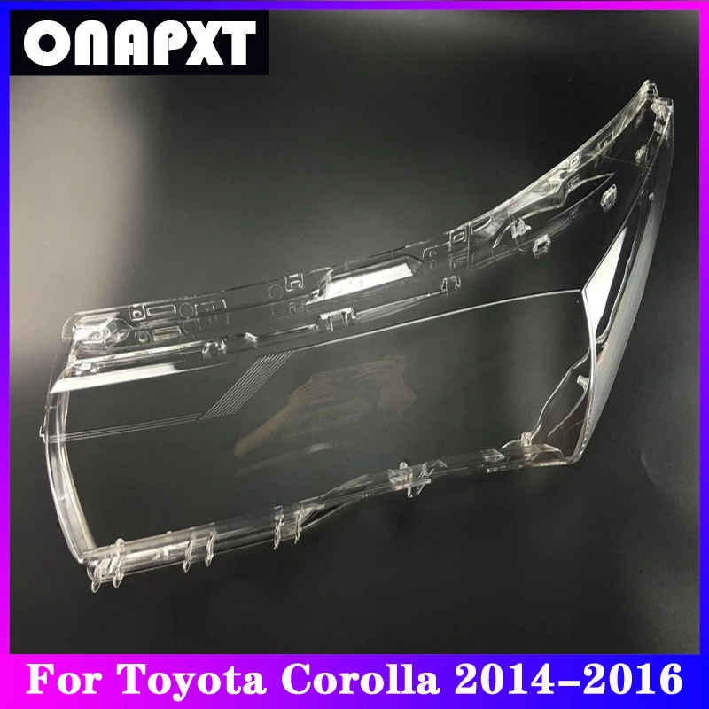 

Передняя передсветильник фара, сменная Крышка для Toyota Corolla, автомобильная фара из оргстекла, абажур, корпус лампы, прозрачные линзы 2014-2016