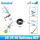 Комплект наружной и внутренней антенны lintratek 2G 3G 4G для GSM LTE 900 1800 2100 усилитель сигнала сотовой связи ретранслятор + кабель