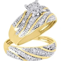 milangirl two piece set men women en twisted ring name lovers couple rings for women men engagement jewelry