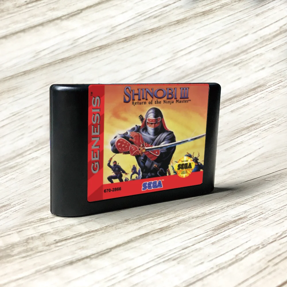 Shinobi III возврат ниндзя мастер этикетка США Flashkit MD карта для Sega Genesis Megadrive