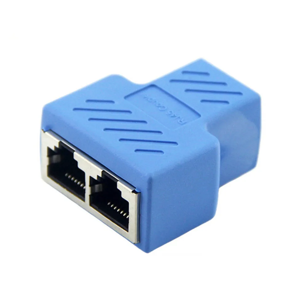 Разветвитель RJ45 адаптер Cat7/6/5e от 1 до 2 каналов сетевой разъем Ethernet LAN гнездовой