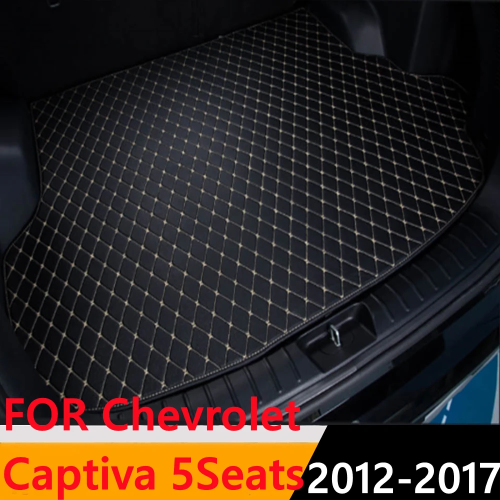 

Sinjayer Car AUTO Trunk Mat ALL Weather Tail Boot Luggage Pad Carpet Cargo Liner Cover For Chevrolet Captiva 5Seats 2012-2017