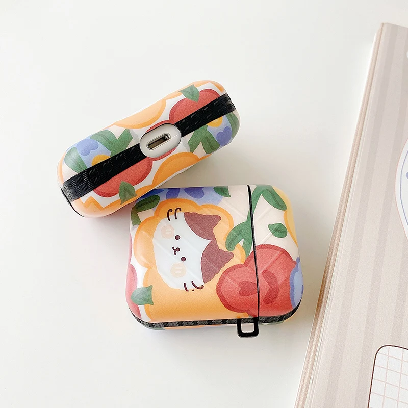 Картина кошки чехол s для AirPods Pro 3 мягкие мультфильм милый медведь наушники IPad Air