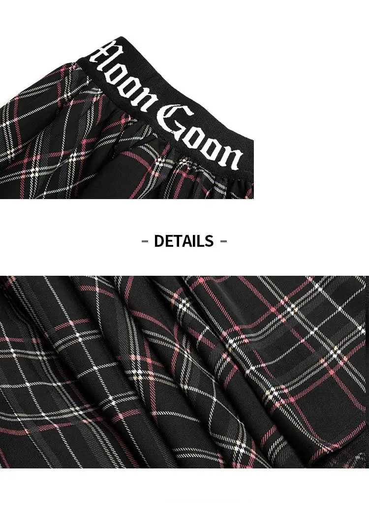 Женская клетчатая юбка в стиле панк PQ541 размер S L|Женские юбки| |