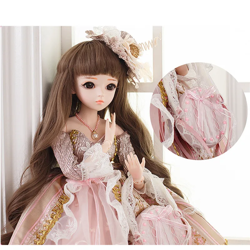 UCanaan/1/3 BJD кукла для девочек куклы 18 Шаровые опоры с Полный комплект одежды одежда