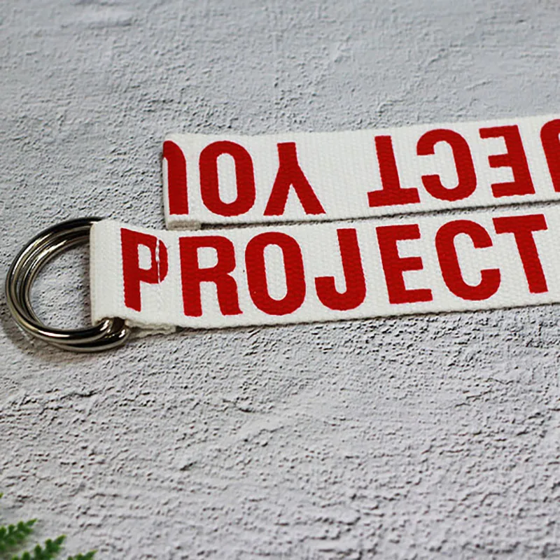 

Canvas Belts For Women Men Casual D Buckle 130cm Long Letters All-match Jeans Female Black Fashion Designer Harajuku Waistband