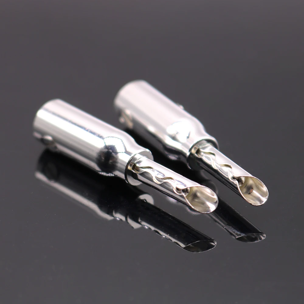 

yivosound DIY HIFI speaker cable plating silver banana connector plug