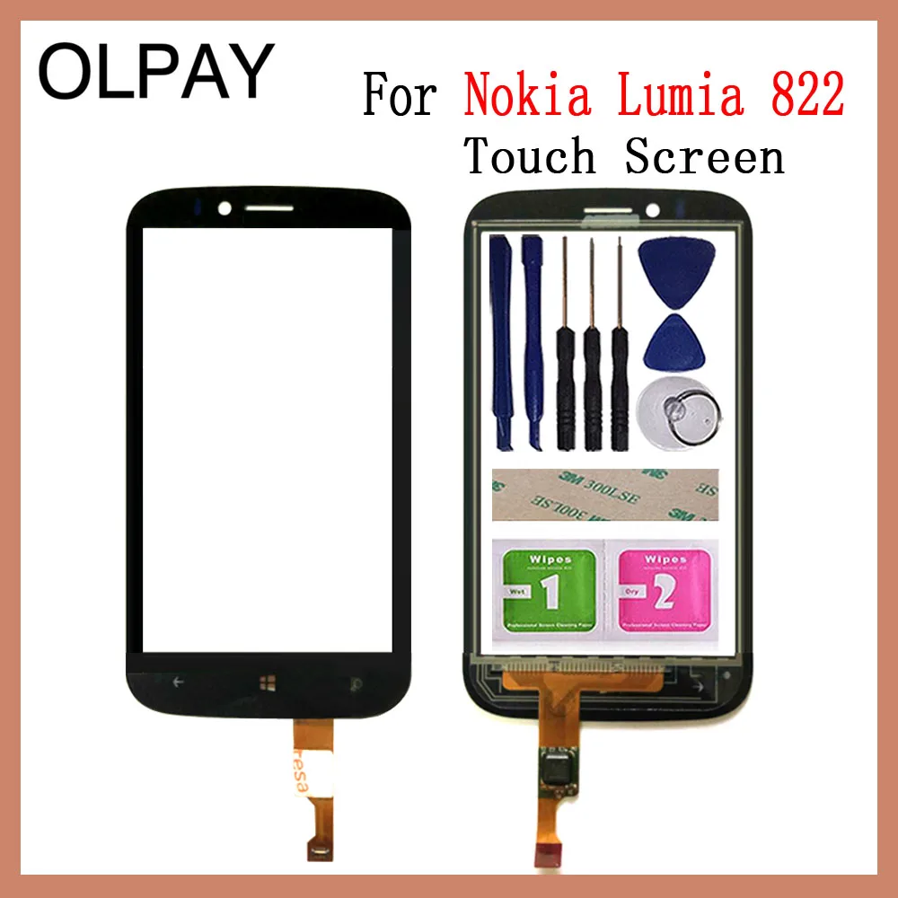 4 3 дюйма дигитайзер сенсорного экрана мобильного телефона для Nokia Lumia 822 N822