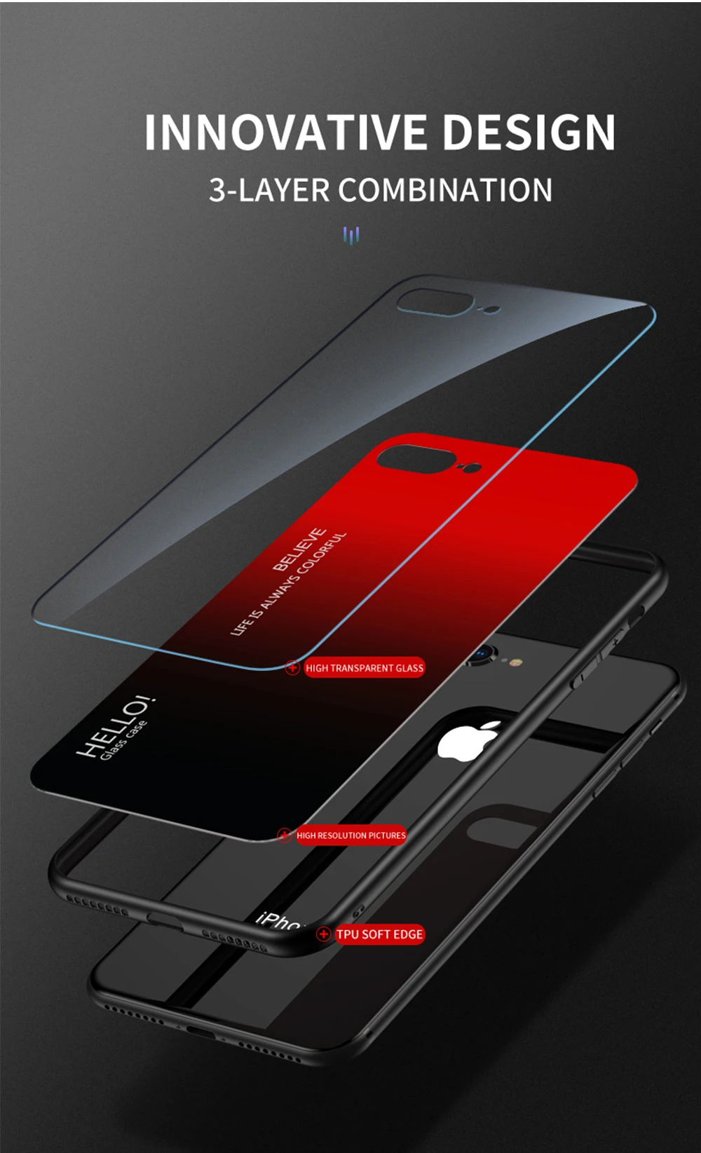 Для Xiao mi Red mi Note 5 6 Pro 6A 7 Чехол из закаленного стекла с градиентом для Xiaomi mi 8 A2 Lite A1 9 mi 8 mi 6 mi 9 Pocophone F1 чехол