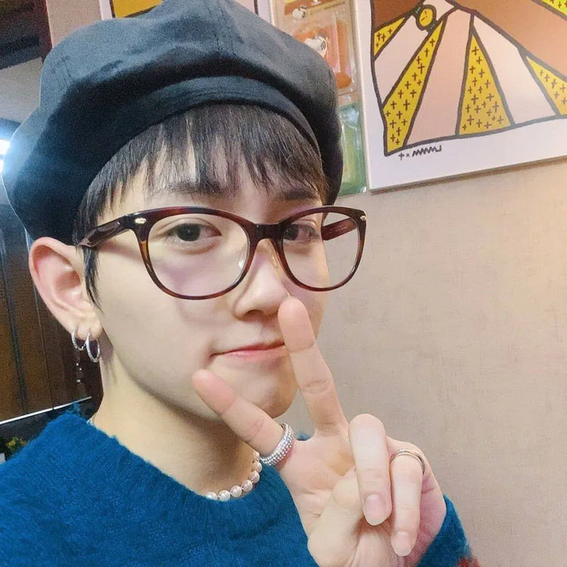 KPOP TREASURE JAE HYUK Black Street Wear Fashion Berets Hat for Men and Women