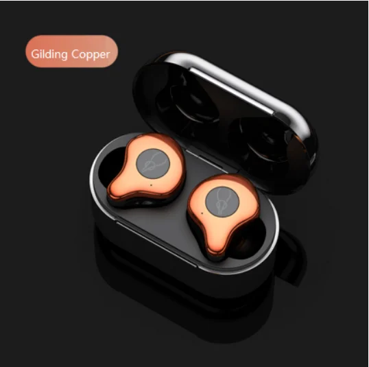 Gold and Copper Sabbat E12, ультра Bluetooth наушники, 5,0 TWS, Bluetooth наушники, спортивные наушники-вкладыши, водонепроницаемые наушники, Беспроводная зарядка - Цвет: Gold and Copper