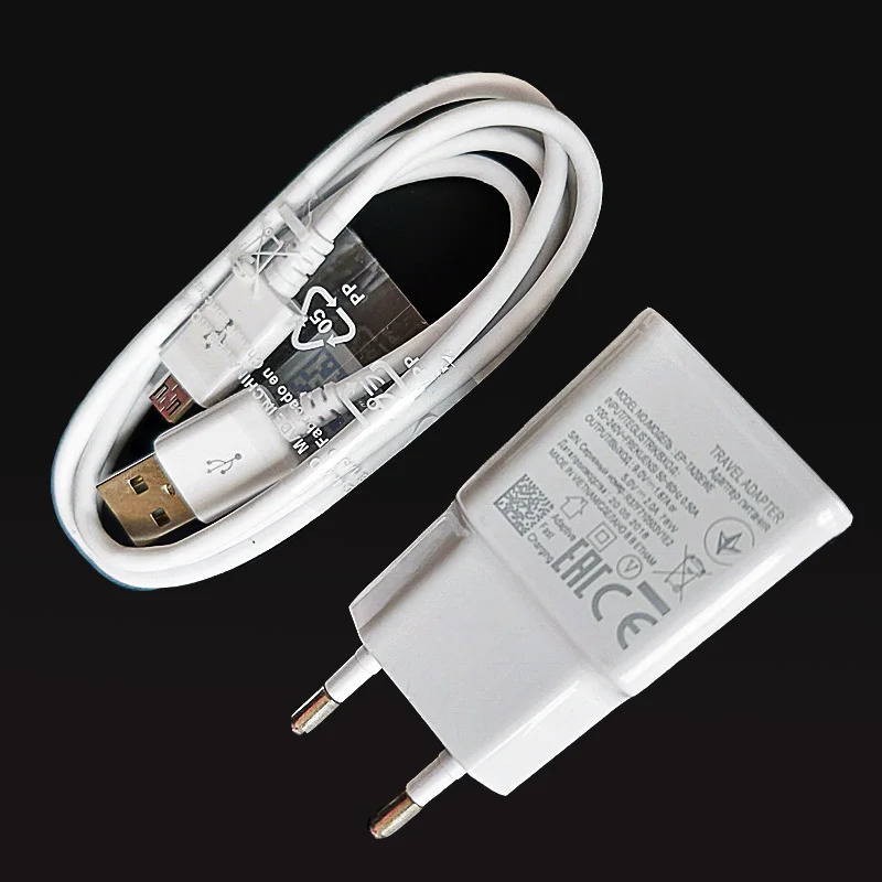 Для Samsung S4 S5 S6 S7 Edge адаптивный адаптер для быстрой зарядки 5V2A Micro USB кабель и