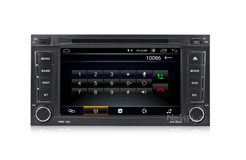 Navifly Android9.1 RDS 32G rom 2G ram Автомобильный мультимедийный плеер для Volkswagen VW Touareg T5(2002-2010) с 4G wifi радио DVR BT