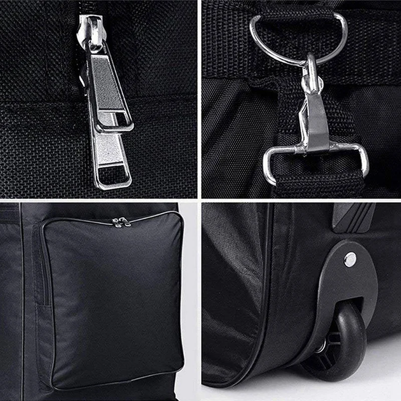 

Pgm Nylon Golf Bag Air Bag With Pulley Collapsible Golf Bag Double Zipper Lightweight Ball Bag