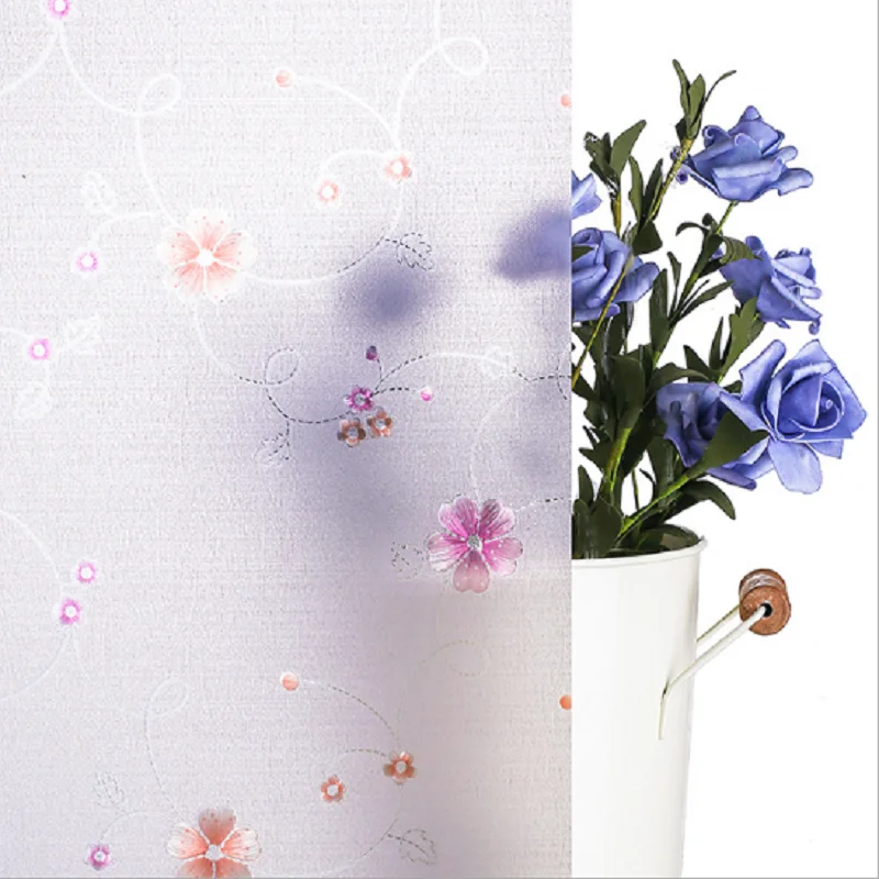 Стеклянная пленка Prunus Mume виниловая статическая цепляющаяся водостойкая для