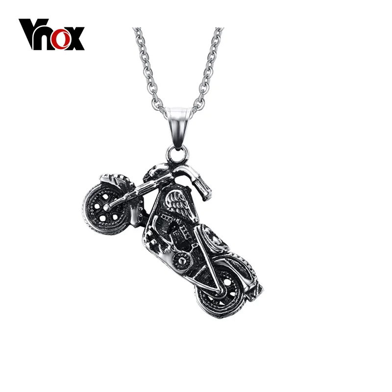 Vnox Для Мужчин's Ghost Rider рок Панк ожерелья Подвески модные Нержавеющая сталь