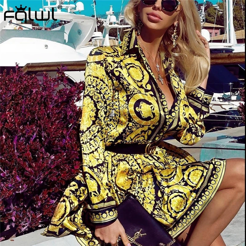 FQLWL цветочный принт атласное платье бохо женское летнее пляжное сексуальное мини