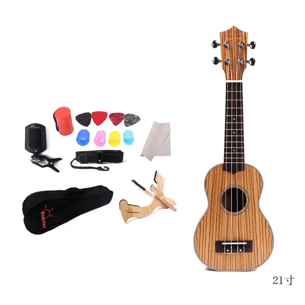 

IRIN 21 Inch Acoustic Ukulele Four Stings With Tuner Bag Strap For Guitar Instruments