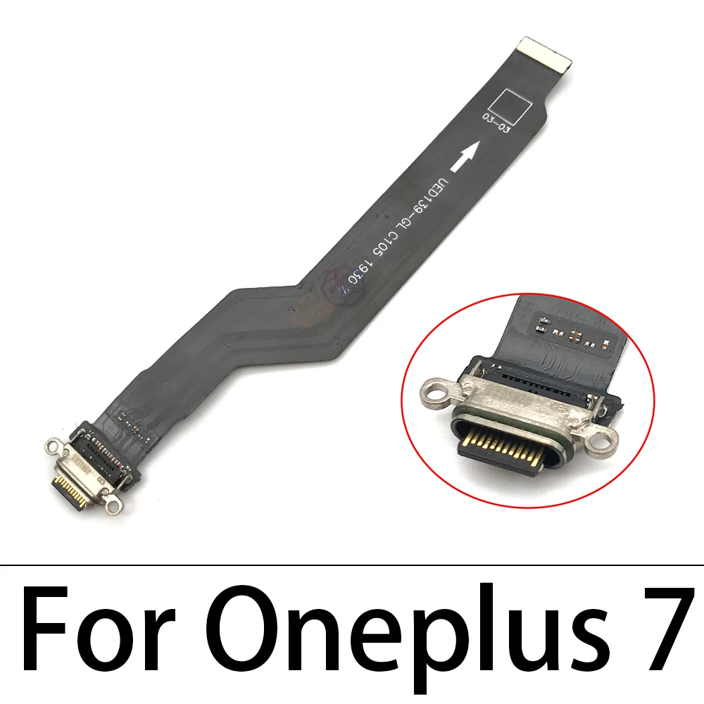 

New USB Power Charging Port Connector Board Parts Flex Cable With Microphone Mic For Oneplus 1 2 3 5 5T 6 6T 7 7T 7 Pro 8 8 Pro