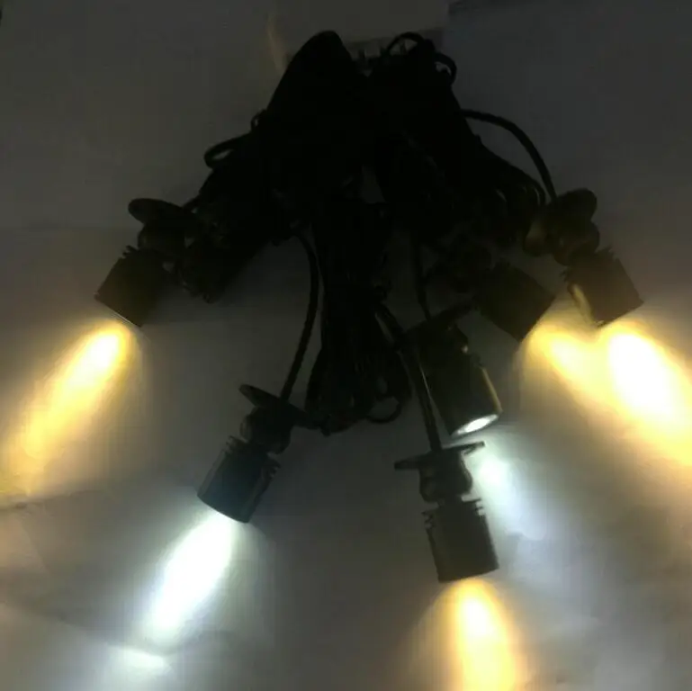 3/4/6/8 шт освещение Dimmable1W светодиодные точечные светильники для спальни отеля