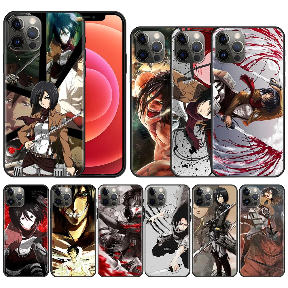

Best Phone Case For Apple iPhone 11 13 12 Pro Max Mini X XS XR 6 6S 7 8 Plus 5 5S SE(2020) Anime attack on titan mikasa ackerman