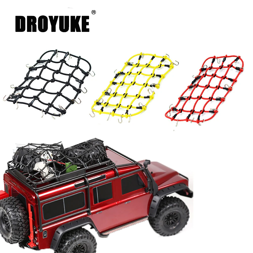 Droyuke RC Автозапчасти для 1:10 эластичная багажная сетка осевого SCX10 90046 Traxxas TRX 4 Tamiya CC01