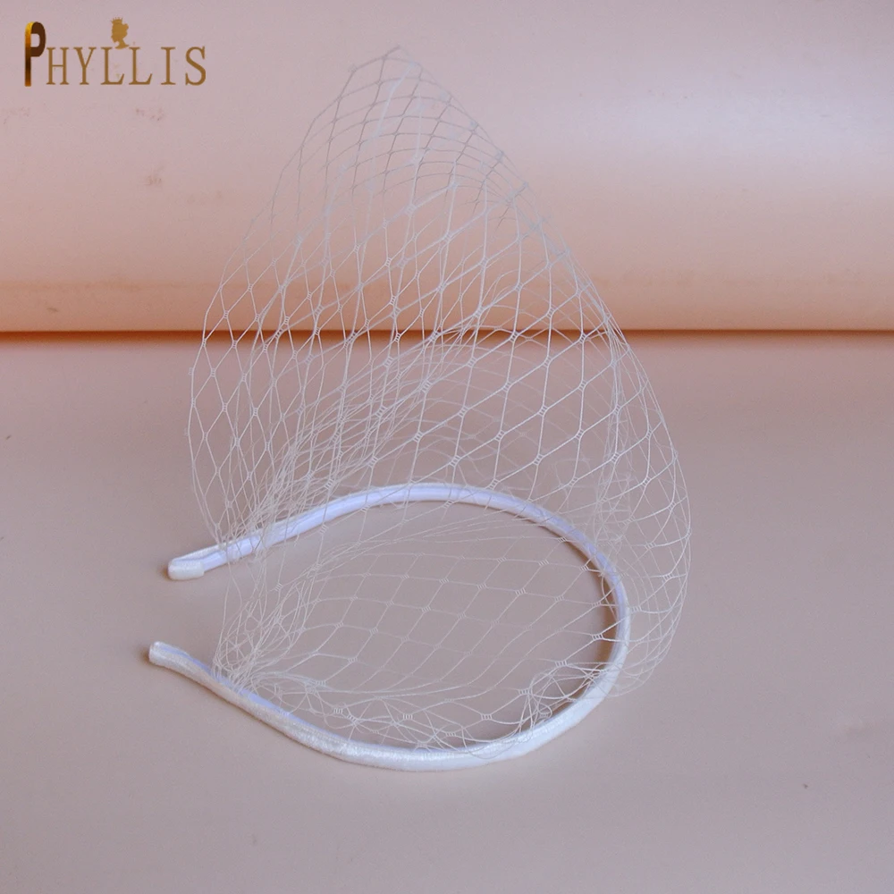 Вуалетка JM19 свадебная шляпа в виде птичьей клетки сетчатая для невесты