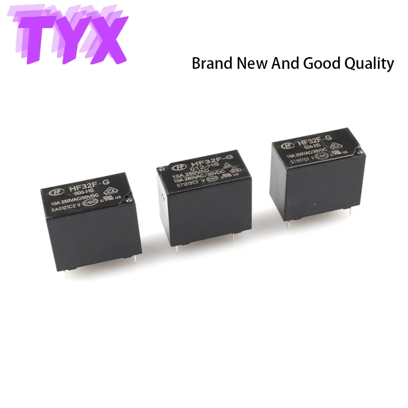 5 шт. Мощность реле HF32F G JZC 32F 005 HS 012 024 В 12 24 постоянного тока 5A 10A 250VAC 4PIN|Реле| |