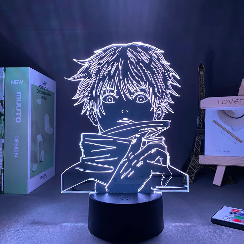 

3D Night Light Jujutsu Kaisen Anime Lamp Yuji Itadori Led Night Light for Birthday Gift Desk lamp Bedroom Decorative Lamp