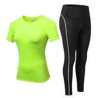 2021 sports running gym top leggings set women fitness suit gym trainning set clothing workout fitness women yoga sets xxl