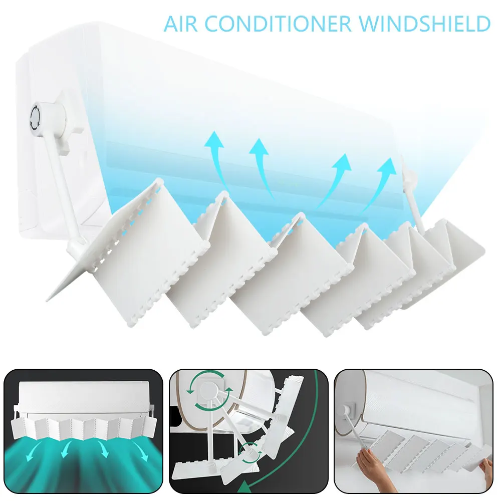 

Fordable Air Conditioning Windshield Anti-direct Blowing Air Deflector Household Conditioning Conditioning Accessories Baffle