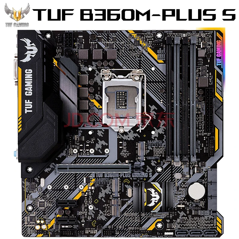 Материнская плата ASUS B360M-PLUS GAMING S б/у чипсет Intel LGA1151 B360 DIMM DDR4 поддержка процессора i7