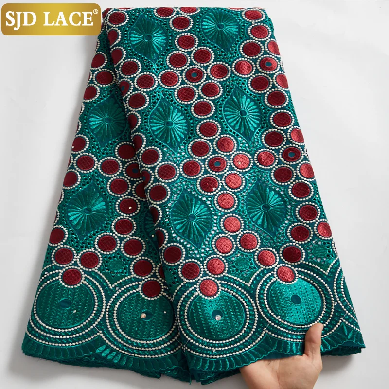 

Доставка в США в течение 5 дней Африканский кружевной ткани 2019 швейцарский вуаль хлопкового кружева с камнями швейцарская вуаль кружева в ш...